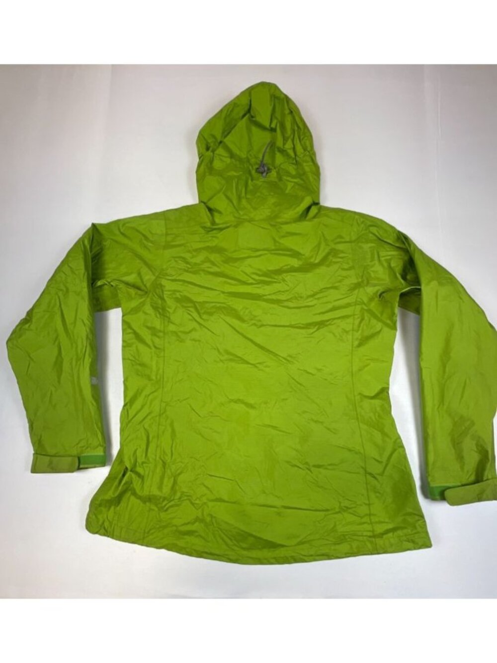 Patagonia Women L Torrentshell Waterproof Rain Jacket Lime Green Hooded H2No - Picture 2 of 9